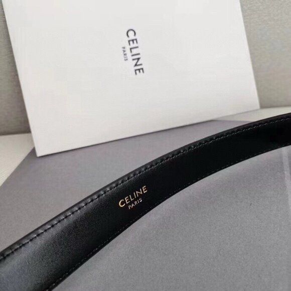 🧼Celine Black Leather Belt with Elegant Gold Hardware🧼 - Picture 7 of 7